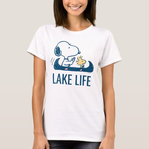 Peanuts  Snoopy  Woodstock Lake Life T_Shirt