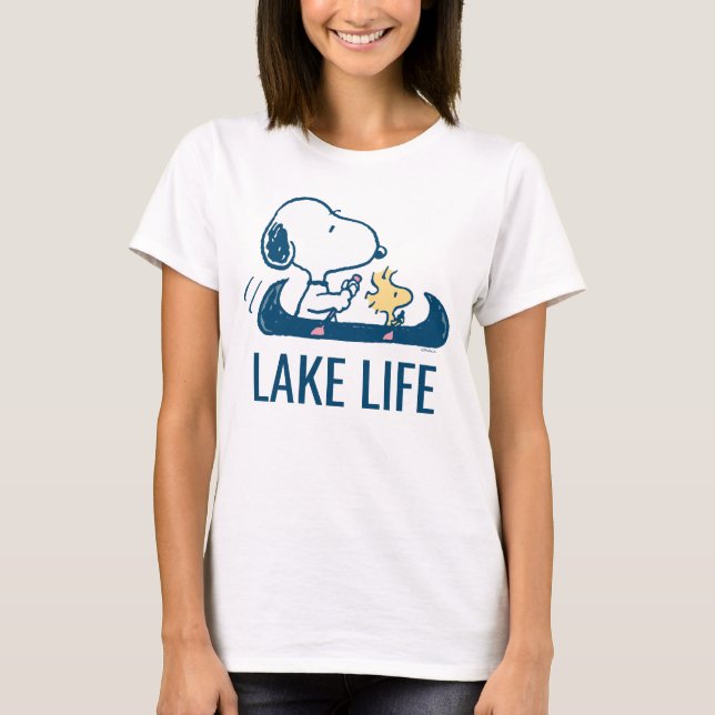 Peanuts | Snoopy & Woodstock Lake Life T-Shirt (Front)