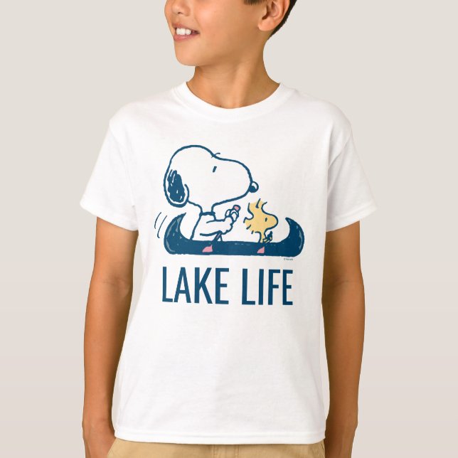 Peanuts | Snoopy & Woodstock Lake Life T-Shirt (Front)