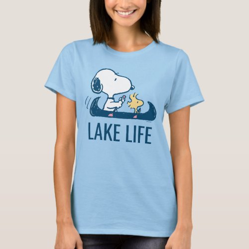 Peanuts  Snoopy  Woodstock Lake Life T_Shirt