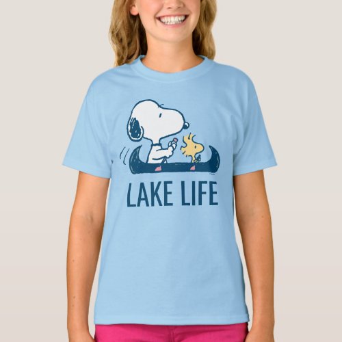 Peanuts  Snoopy  Woodstock Lake Life T_Shirt