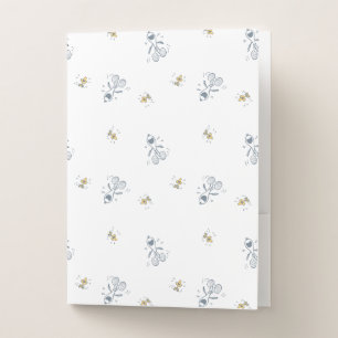 Peanuts Snoopy & Woodstock Laughing Pattern Pocket Folder