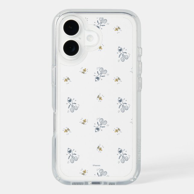 Peanuts | Snoopy & Woodstock Laughing Pattern Speck iPhone Case (Front)