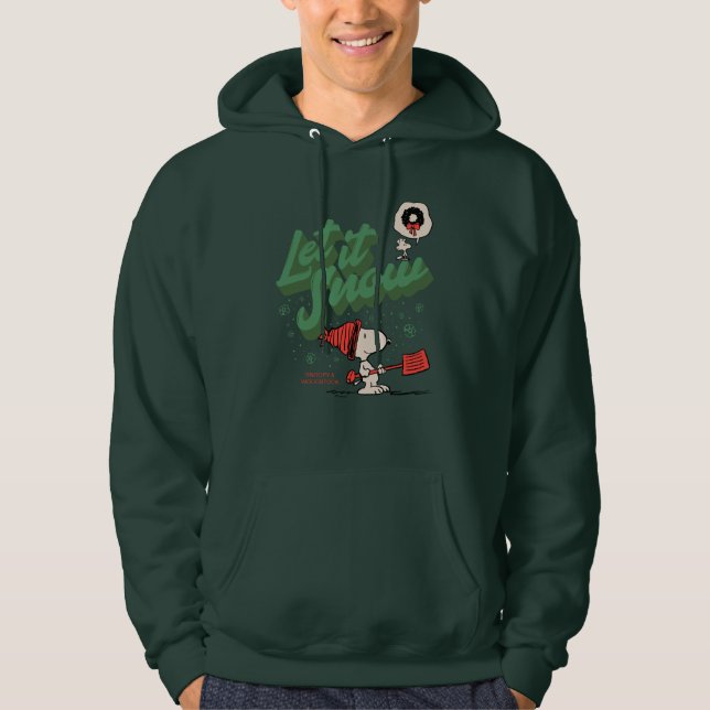 Peanuts | Snoopy & Woodstock Let It Snow Hoodie (Front)