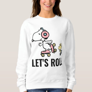 PEANUTS   Snoopy & Woodstock   Let's Roll Sweatshirt