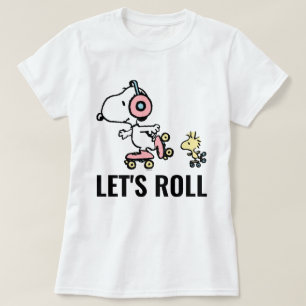 PEANUTS   Snoopy & Woodstock   Let's Roll T-Shirt
