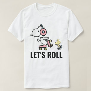 PEANUTS Snoopy & Woodstock Let's Roll T-Shirt