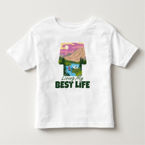 Peanuts  Snoopy  Woodstock Living My Best Life Toddler T_shirt