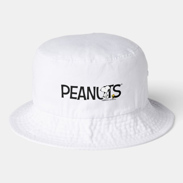 Peanuts | Snoopy & Woodstock Logo Bucket Hat (Front)