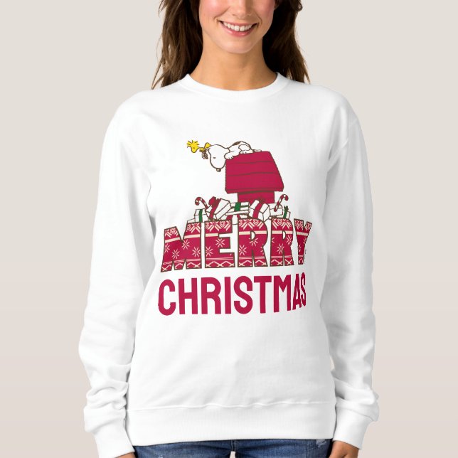 Peanuts | Snoopy & Woodstock Merry Ugly Sweater (Front)