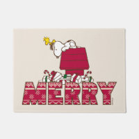 Peanuts | Snoopy & Woodstock Merry Ugly Sweater Doormat