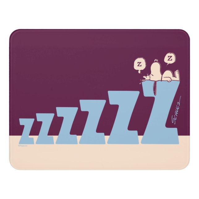 Peanuts | Snoopy & Woodstock Nap Door Sign (Contemporary Front)