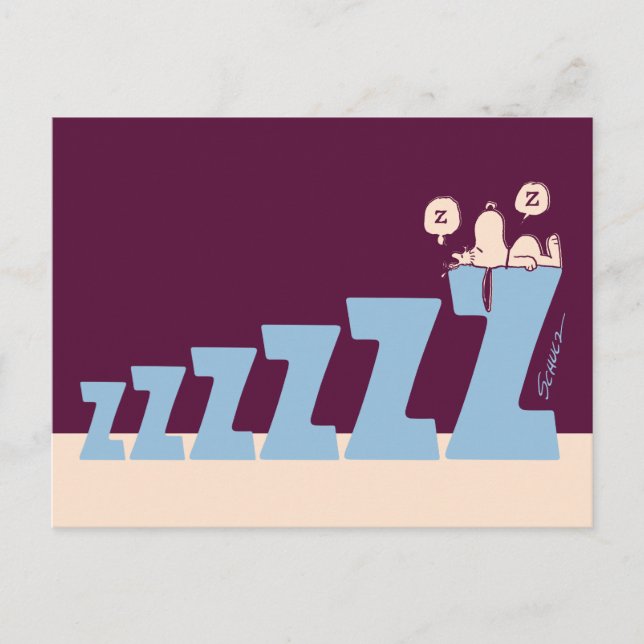 Peanuts | Snoopy & Woodstock Nap Postcard (Front)