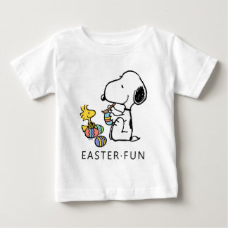 Peanuts | Snoopy & Woodstock Painting Eggs Baby T-Shirt