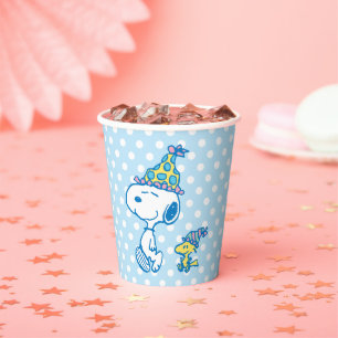 PEANUTS Snoopy & Woodstock Party Polka Dots Paper Cups