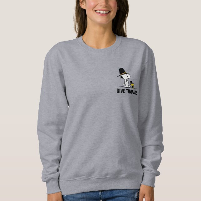 Peanuts | Snoopy & Woodstock Pilgrim Sweatshirt (Front)