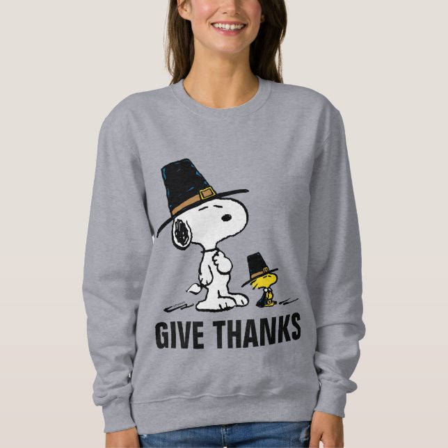 Peanuts | Snoopy & Woodstock Pilgrim Sweatshirt (Front)