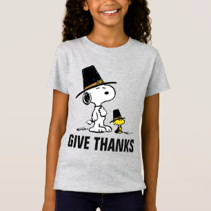 Peanuts Snoopy & Woodstock Pilgrim T-Shirt