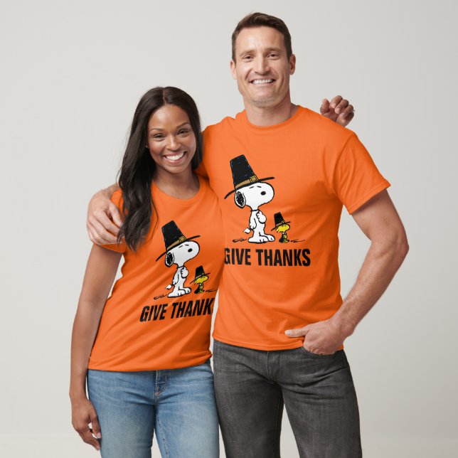 Peanuts | Snoopy & Woodstock Pilgrim T-Shirt (Unisex)