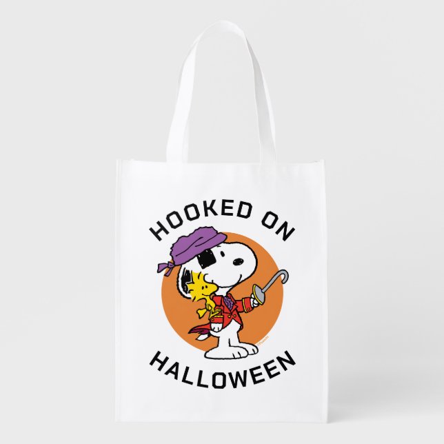 Peanuts | Snoopy & Woodstock Pirates Grocery Bag (Front)
