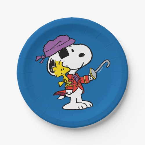 Peanuts  Snoopy  Woodstock Pirates Paper Plates