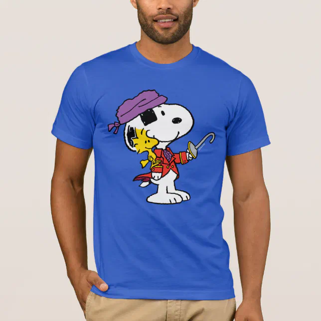 Peanuts Snoopy And Woodstock Pirates T Shirt Zazzle