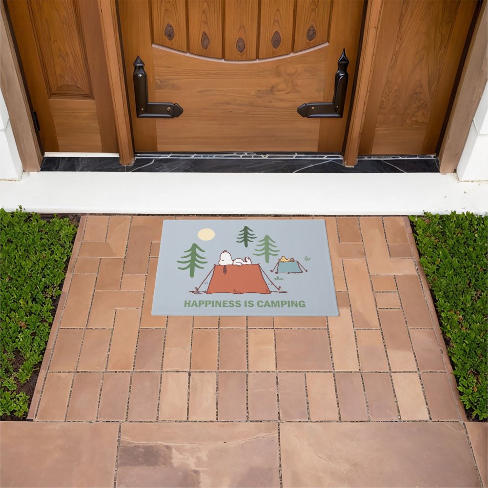 Disover Snoopy & Woodstock Pitching Tents Doormat