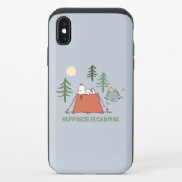Peanuts | Snoopy & Woodstock Pitching Tents iPhone X Slider Case