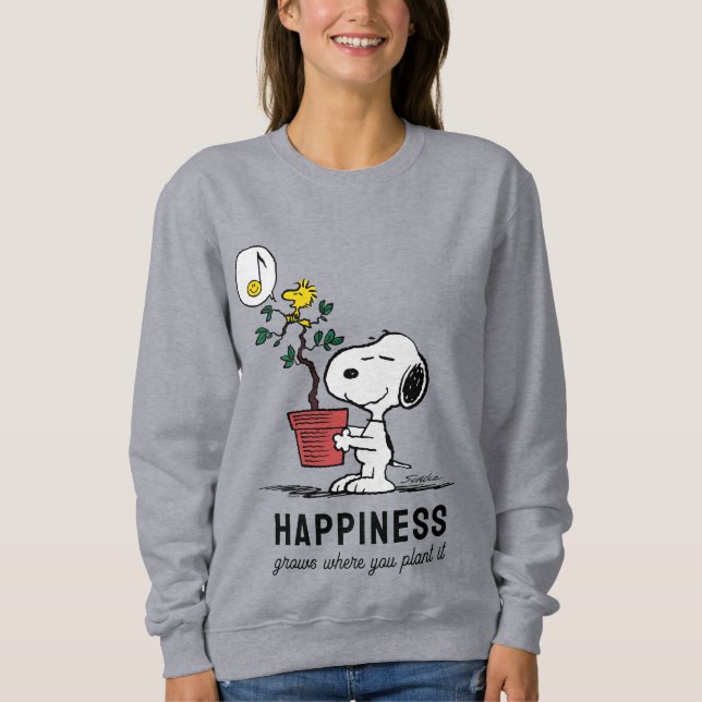 Peanuts | Snoopy & Woodstock Plant A Tree Sweatshirt (Front)