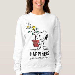 Peanuts   Snoopy & Woodstock Plant A Tree Sweatshirt
