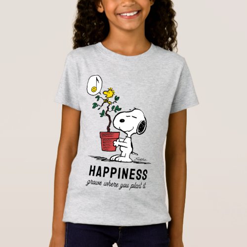 Peanuts  Snoopy  Woodstock Plant A Tree T_Shirt