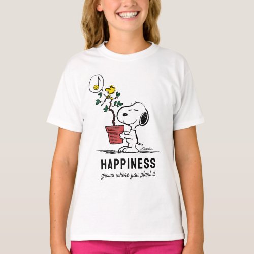 Peanuts  Snoopy  Woodstock Plant A Tree T_Shirt