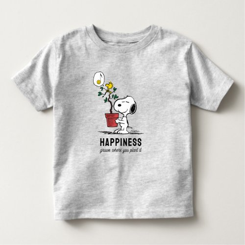 Peanuts  Snoopy  Woodstock Plant A Tree Toddler T_shirt