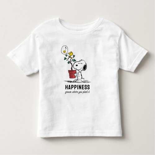 Peanuts  Snoopy  Woodstock Plant A Tree Toddler T_shirt