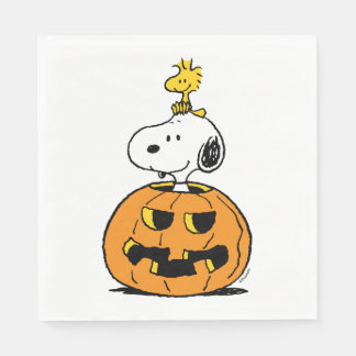 Peanuts | Snoopy & Woodstock Pop-up Pumpkin Napkins