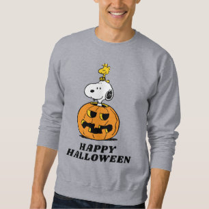 Peanuts   Snoopy & Woodstock Pop-up Pumpkin Sweatshirt