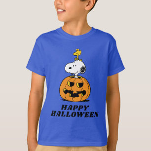 Peanuts Snoopy & Woodstock Pop-up Pumpkin T-Shirt