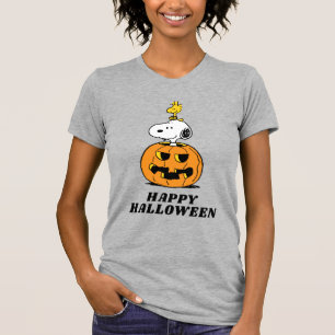 Peanuts Snoopy & Woodstock Pop-up Pumpkin T-Shirt