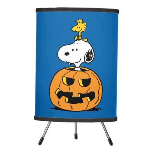 Peanuts  Snoopy  Woodstock Pop_up Pumpkin Tripod Lamp