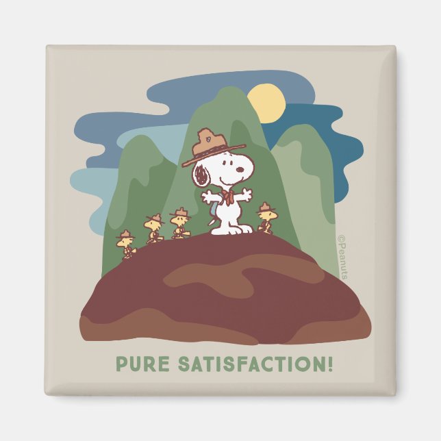 Peanuts | Snoopy & Woodstock Pure Satisfaction Magnet (Front)