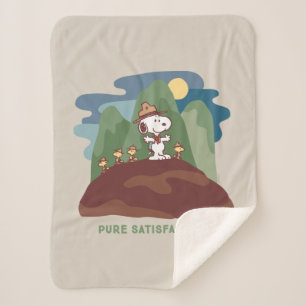 Peanuts Snoopy & Woodstock Pure Satisfaction Sherpa Blanket