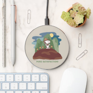 Peanuts Snoopy & Woodstock Pure Satisfaction Wireless Charger