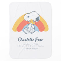 Peanuts | Snoopy & Woodstock Rainbow Baby Blanket