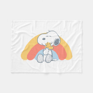 Peanuts   Snoopy & Woodstock Rainbow Baby Fleece B Blanket