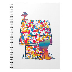 Peanuts   Snoopy & Woodstock Rainbow Paint Notebook