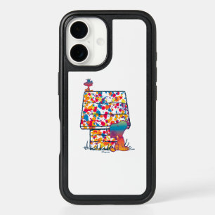 Peanuts   Snoopy & Woodstock Rainbow Paint iPhone 16 Case