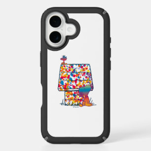Peanuts   Snoopy & Woodstock Rainbow Paint iPhone 16 Case