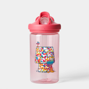 Peanuts Snoopy & Woodstock Rainbow Paint Water Bottle