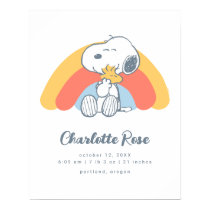 Peanuts | Snoopy & Woodstock Rainbow Poster