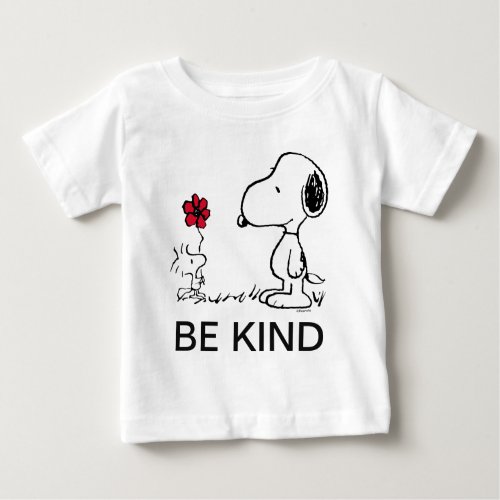 Peanuts  Snoopy  Woodstock Red  Black Baby T_Shirt
